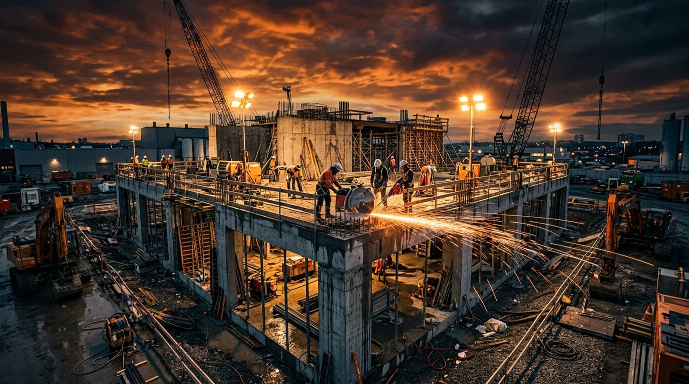 Beton kesme ve karot çalışması
